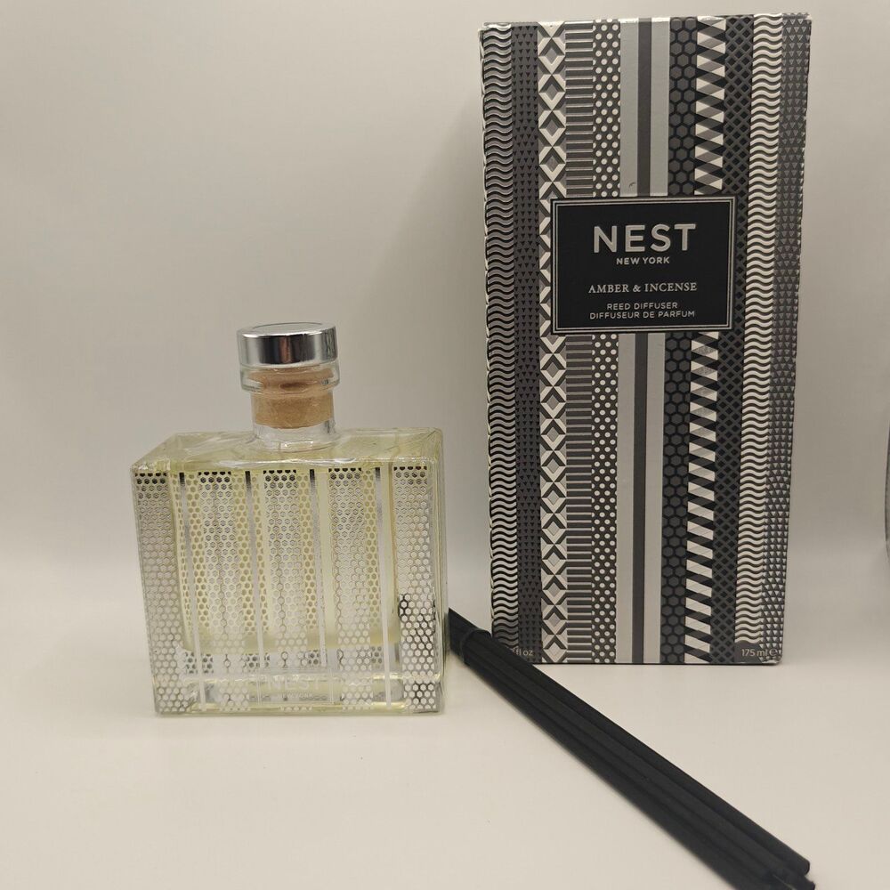 New NEST New York Amber & Incense Reed Diffuser 5.9oz